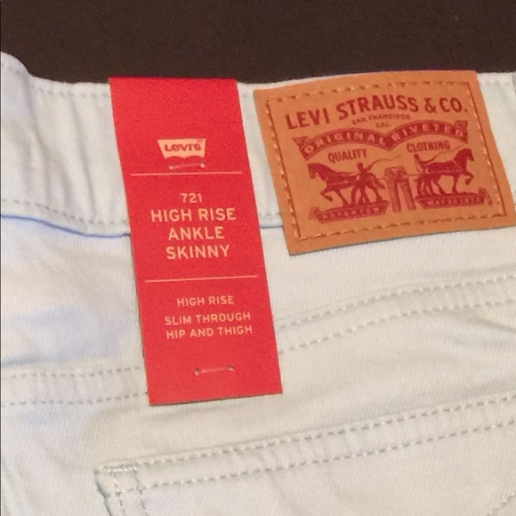 NWT Levi’s 721 HighRise Ankle Skinny - Picture 4 of 8